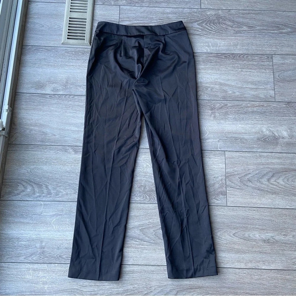 JS Collections Black Satin Trouser Pants Made in  Canada - Picture 11 of 12
